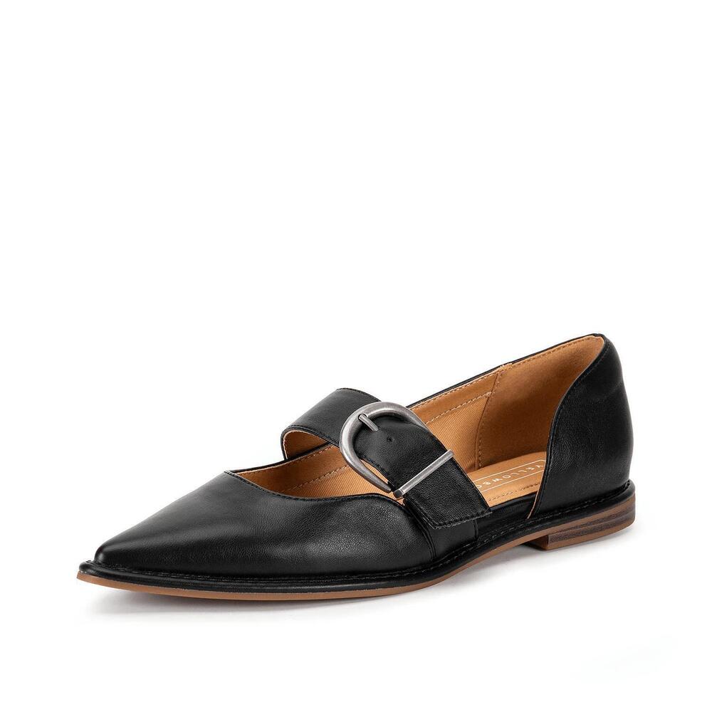 NEW YELLOWBOX women's romeria b flats in black